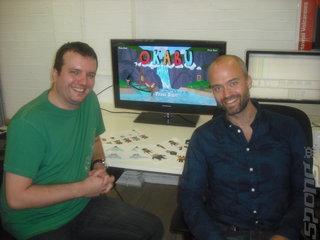 HandCircus level designer Shane Bromham (l) and founder Simon Oliver (r)