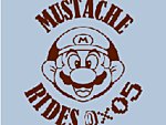 Cheeky Mustache Rides Mario T-Shirt News image