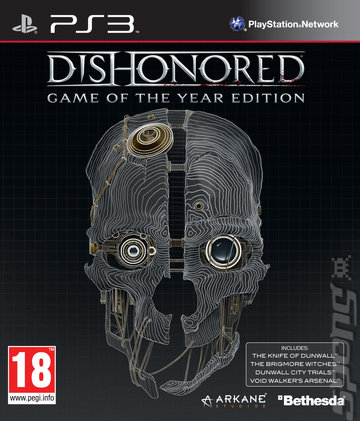 Dishonored: Game of the Year Edition - PS3 Cover & Box Art