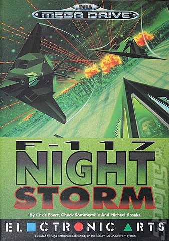 F-117 Night Storm - Sega Megadrive Cover & Box Art