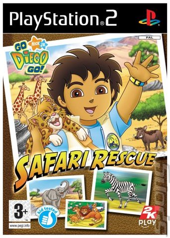 Go Diego Go! Safari Rescue - PS2 Cover & Box Art