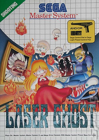 Laser Ghost - Sega Master System Cover & Box Art