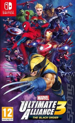 Marvel Ultimate Alliance 3: The Black Order - Switch Cover & Box Art
