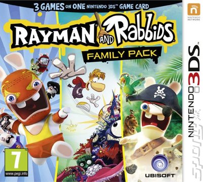 Rayman and Rabbids: Family Pack - 3DS/2DS Cover & Box Art