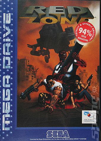 Red Zone - Sega Megadrive Cover & Box Art
