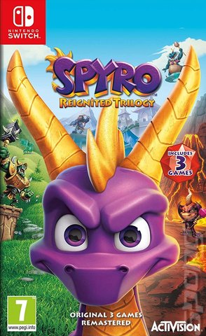 Spyro Reignited Trilogy - Switch Cover & Box Art