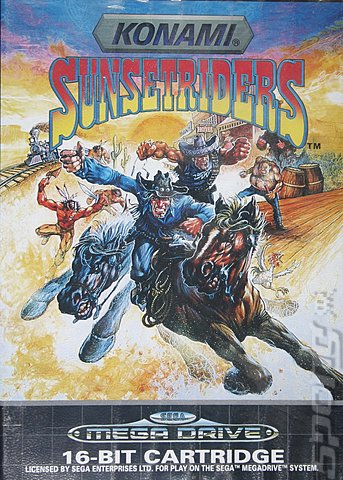 Sunsetriders - Sega Megadrive Cover & Box Art