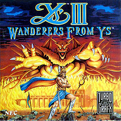 Ys III: Wanderers from Ys - NEC PC Engine Cover & Box Art