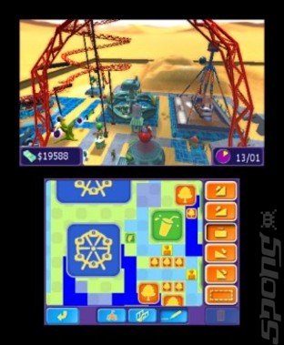 RollerCoaster Tycoon 3D - 3DS/2DS Screen