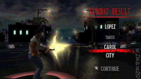 Scarface: Money. Power. Respect. - PSP Screen