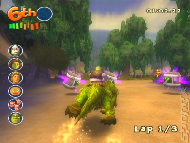 Shrek Smash 'N' Crash Racing - PS2 Screen