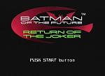 Batman Of The Future: Return Of The Joker  - PlayStation Screen