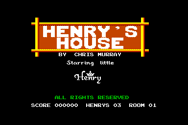 Henry's House - C64 Screen