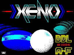 Xeno - Spectrum 48K Screen