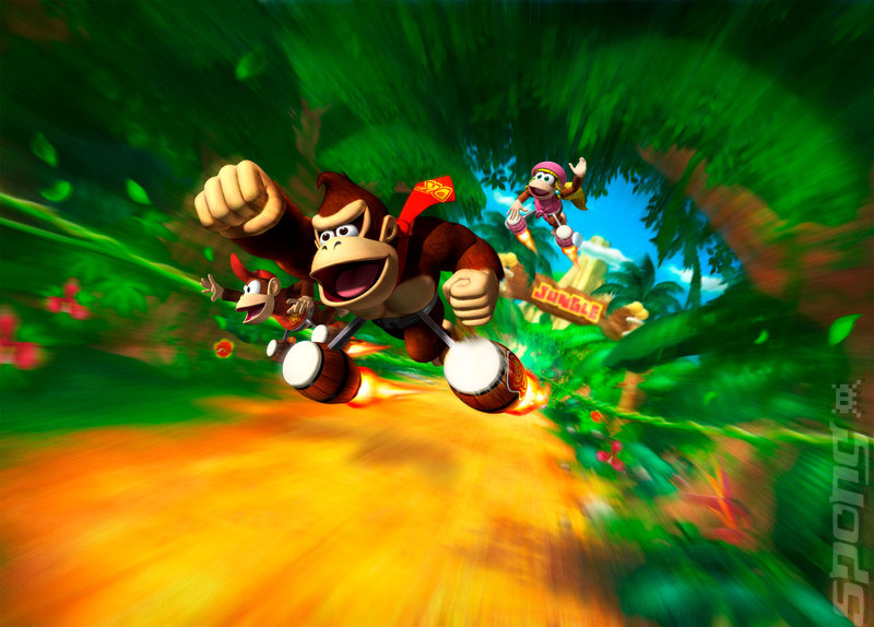 Donkey Kong Jet Race - Wii Artwork