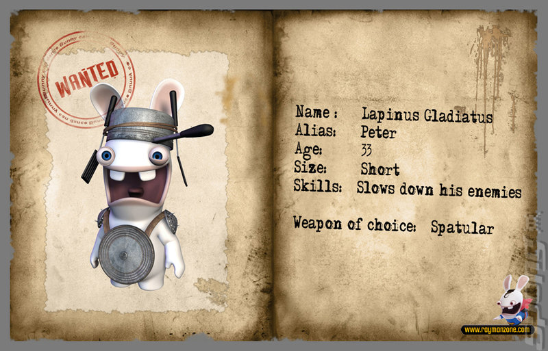 Rayman Raving Rabbids - Wii Artwork