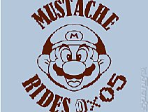 Cheeky Mustache Rides Mario T-Shirt News image