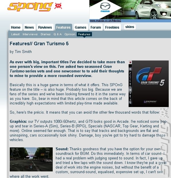 GT5 Gets Update on Saturday News image