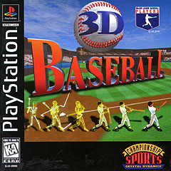 3D Baseball - PlayStation Cover & Box Art