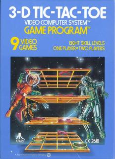 3-D Tic-Tac-Toe - Atari 2600/VCS Cover & Box Art