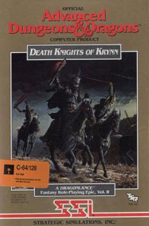 Advanced Dungeons and Dragons: Death Knights of Krynn - C64 Cover & Box Art