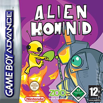 Alien Hominid - GBA Cover & Box Art