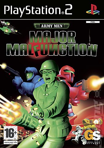 Army Men Major Malfunction - PS2 Cover & Box Art