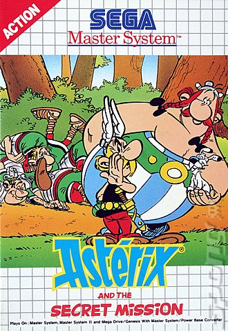 Asterix and the Secret Mission - Sega Master System Cover & Box Art