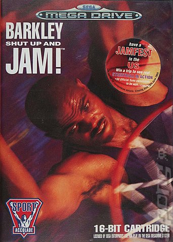Barkley: Shut Up And Jam! - Sega Megadrive Cover & Box Art