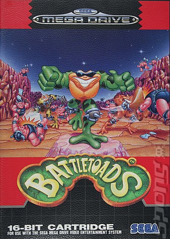 BattleToads - Sega Megadrive Cover & Box Art