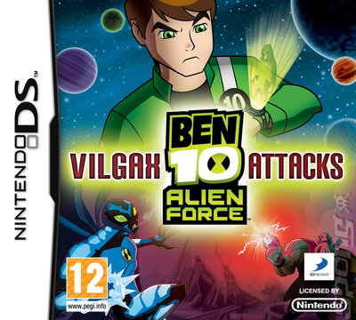 Ben 10 Alien Force: Vilgax Attacks - DS/DSi Cover & Box Art