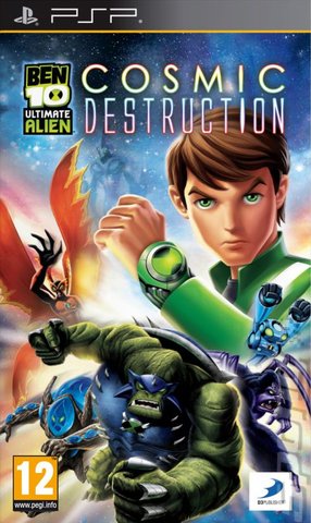 Ben 10 Ultimate Alien: Cosmic Destruction - PSP Cover & Box Art
