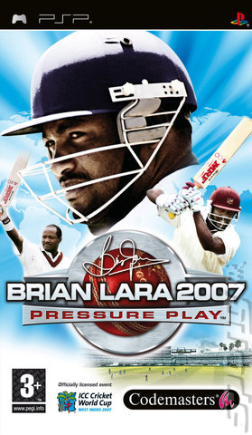Brian Lara 2007 Pressure Play - PSP Cover & Box Art