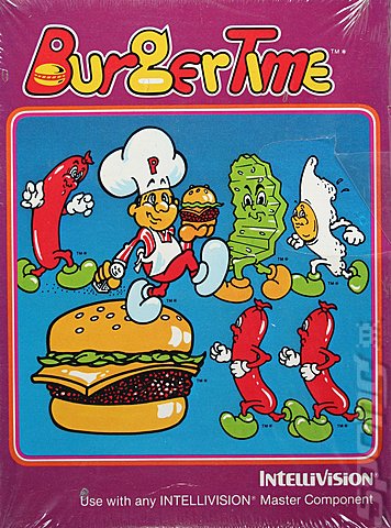 Burgertime - Intellivision Cover & Box Art