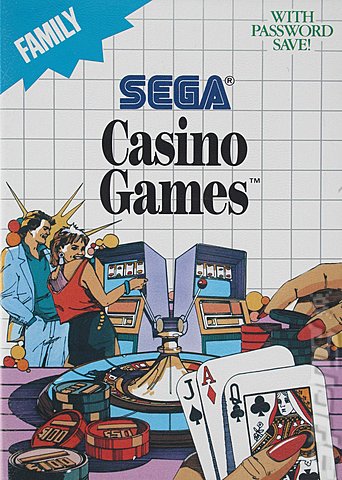 Casino Games - Sega Master System Cover & Box Art