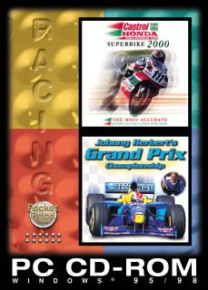 Castrol Honda Superbike 2000 and Johnny Herbert's Grand Prix - PC Cover & Box Art