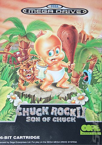 Chuck Rock II: Son of Chuck - Sega Megadrive Cover & Box Art