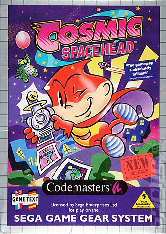 Cosmic Spacehead - Game Gear Cover & Box Art