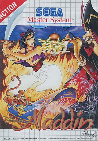 Disney's Aladdin - Sega Master System Cover & Box Art