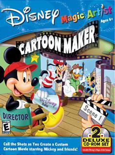 Disney's Magic Artist Cartoon Maker - Power Mac Cover & Box Art