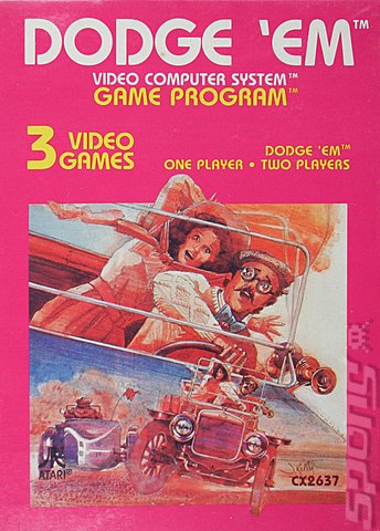 Dodge 'Em - Atari 2600/VCS Cover & Box Art