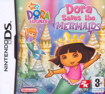 Dora The Explorer: Dora Saves The Mermaids - DS/DSi Cover & Box Art