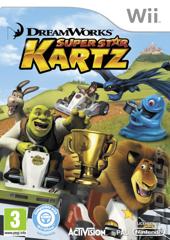 DreamWorks Super Star Kartz - Wii Cover & Box Art