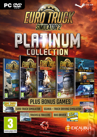 Euro Truck Simulator 2: Platinum Collection - PC Cover & Box Art