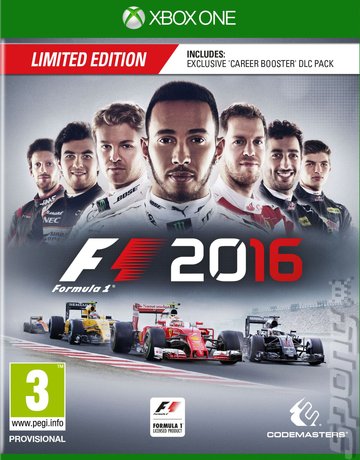 F1 2016 - Xbox One Cover & Box Art