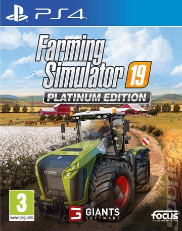 Farming Simulator 19: Platinum Edition - PS4 Cover & Box Art