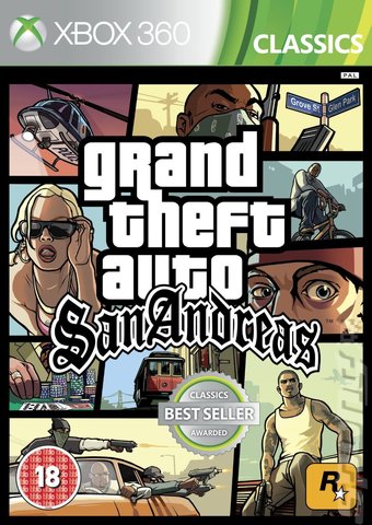 Grand Theft Auto: San Andreas Xbox 360 Box Art Cover by Ray Blade