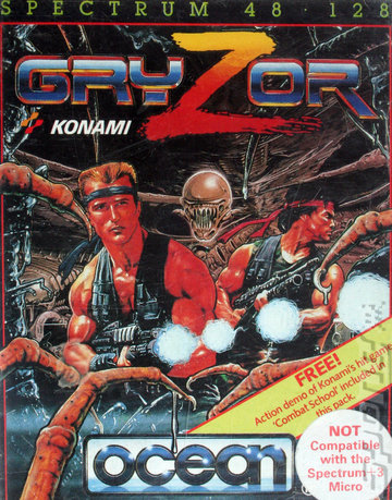 Gryzor - Spectrum 48K Cover & Box Art