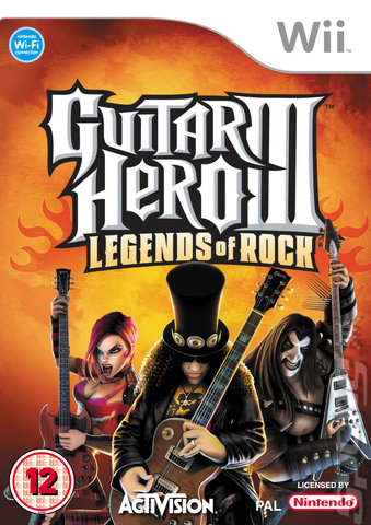 Guitar Hero III: Legends of Rock - Wii Cover & Box Art