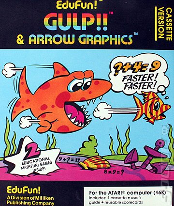 Gulp!! & Arrow Graphics - Atari 400/800/XL/XE Cover & Box Art